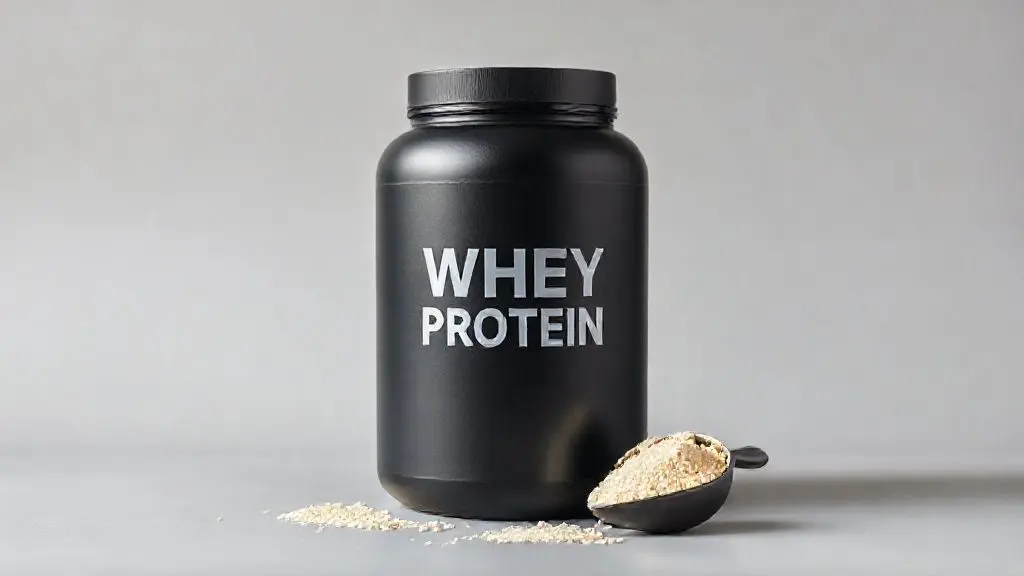 Pote de whey protein em um fundo de estúdio, representando a análise completa para saber se o Whey Dux é bom e qual a melhor versão para seus objetivos.
