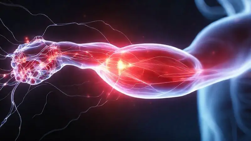 Ilustração dos principais benefícios do whey protein para a recuperação e crescimento muscular, mostrando fibras musculares sendo fortalecidas.