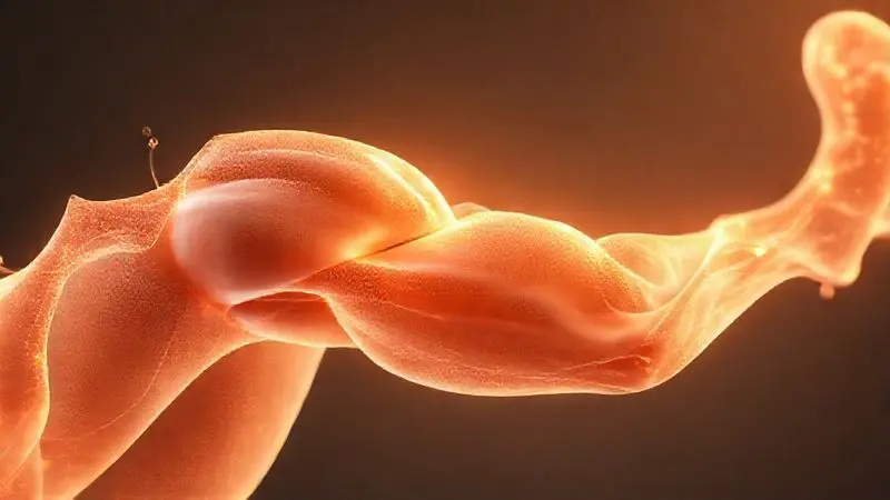 Ilustração conceitual dos benefícios do whey protein, mostrando a reparação e o crescimento das fibras musculares após o exercício físico.