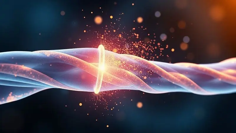 Ilustração digital mostrando os benefícios do whey protein na recuperação e fortalecimento das fibras musculares após o treino.