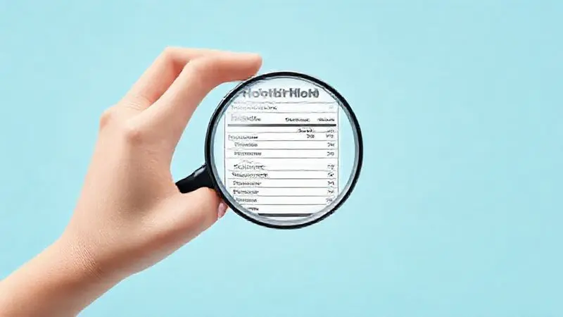 Ilustração de uma pessoa analisando um rótulo nutricional para escolher o melhor whey protein para bariátricos.