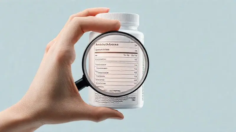 Ilustração de uma pessoa analisando um rótulo nutricional com uma lupa, simbolizando o processo de como escolher o melhor whey hidrolisado.