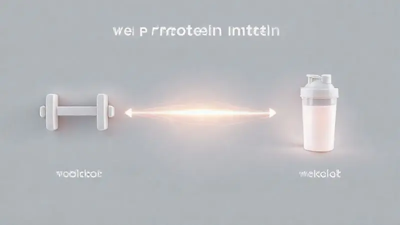 Ilustração conceitual sobre o melhor momento para tomar whey protein, mostrando a relação entre o suplemento e o momento antes ou depois do treino.