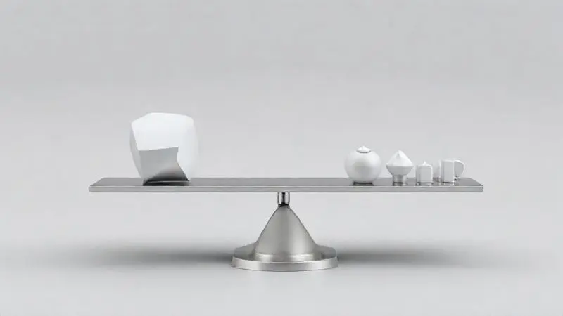 Ilustração conceitual de uma balança pesando o Whey Dark Lab contra outras marcas genéricas, destacando a análise comparativa.