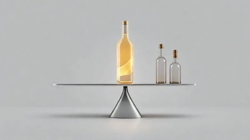 Ilustração conceitual de uma balança comparando diferentes frascos de suplementos, representando a análise do Whey Darkness em relação aos seus concorrentes.