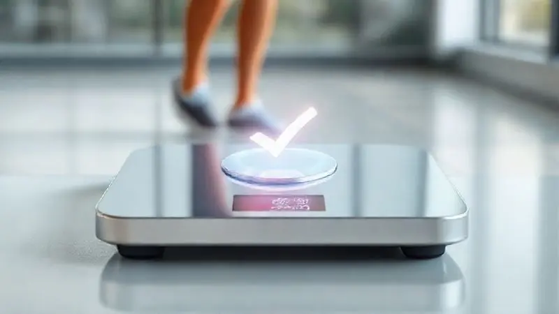 Ilustração 3D de uma balança simbolizando como o Femini Whey pode auxiliar no controle de peso e emagrecimento.