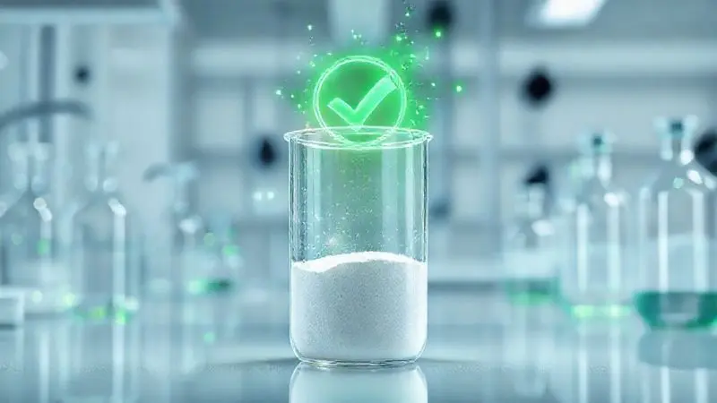 Ilustração 3D de um laboratório analisando um suplemento, simbolizando os laudos e certificações de qualidade da Profit.