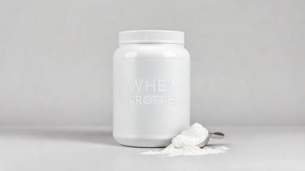 Pote de whey protein isolado de alta qualidade sobre um fundo de estúdio, simbolizando a análise completa dos melhores suplementos do mercado.