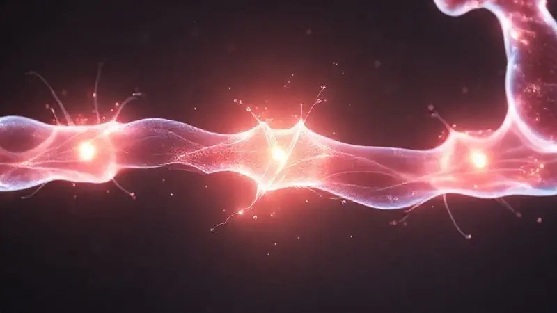 Ilustração conceitual dos benefícios do Nutren Protein para a saúde muscular e energia, mostrando fibras se fortalecendo em um fundo limpo.