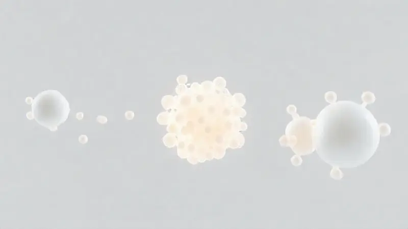 Ilustração conceitual sobre whey protein e intolerância à lactose, mostrando uma molécula de proteína sendo filtrada e separada da lactose.